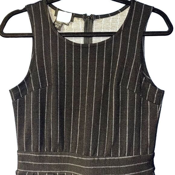 Papillon black & white pinstriped wide leg jumper small - Picture 2 of 5